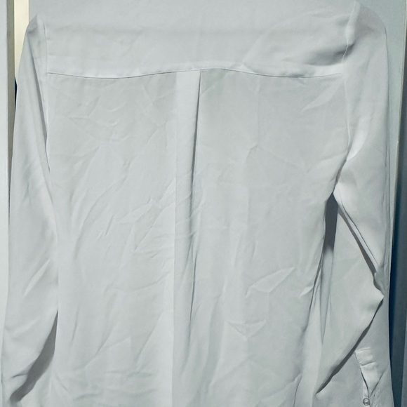 EXPRESS Portofino Slim fit LS shirt- WOMEN SIZE XS- White - Picture 5 of 12